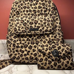 Vera Bradley back pack with matching wallet